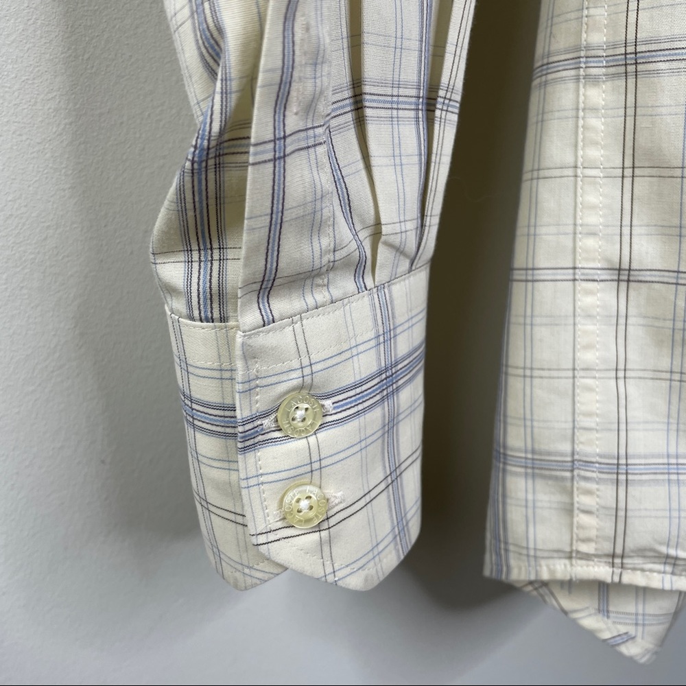 Lacoste plaid 2 pack shirt bundle - sz 38 (small, neck 14.5) - Picture 7 of 13